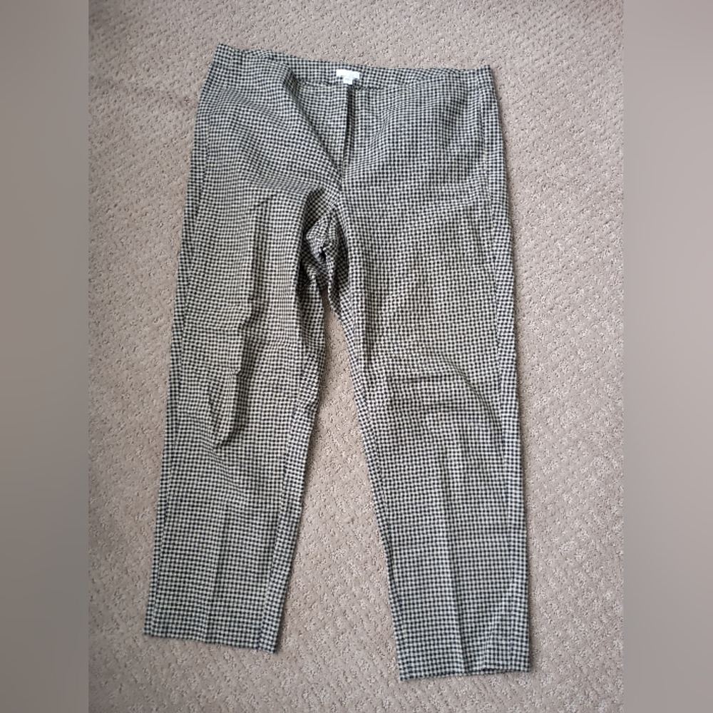 J. Jill Women's Checked Dress Pants - Black & Tan